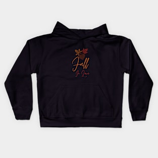 "Fall in Love" Autumn Kids Hoodie